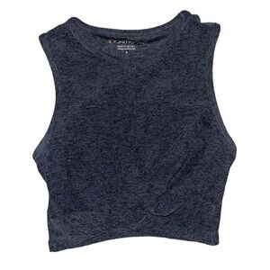 Beyond yoga grey twist side high neck tank top women’s size small